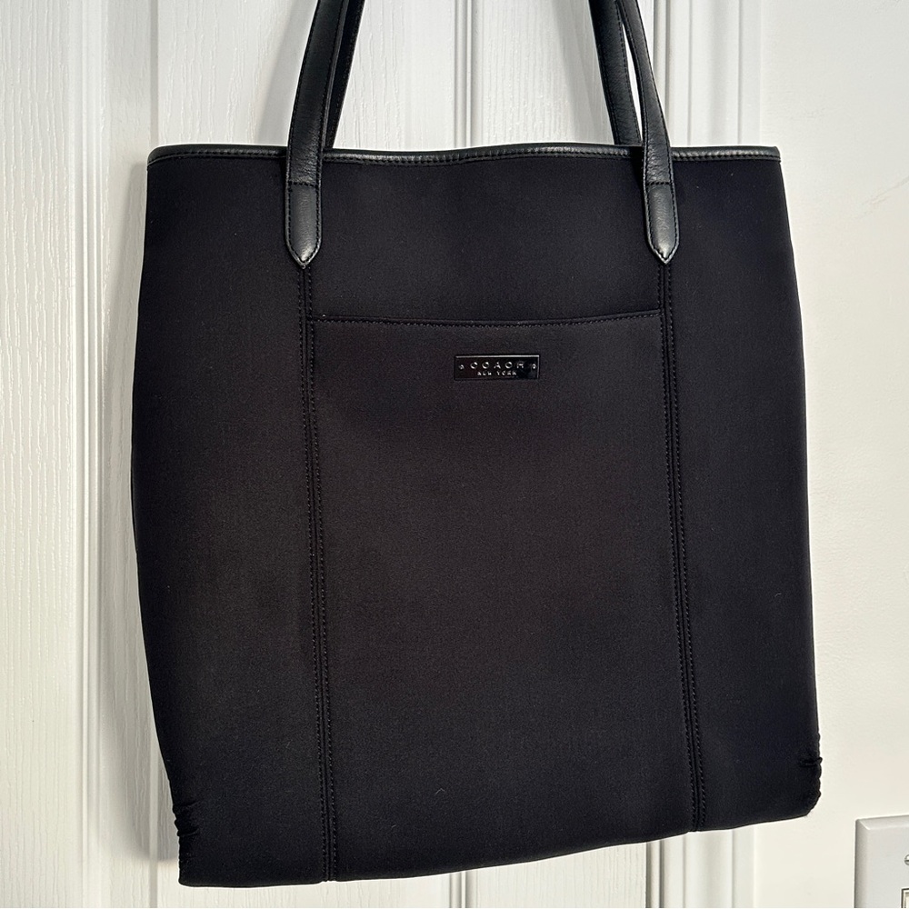 Coach Neoprene & Leather Trim Shopper bag Black